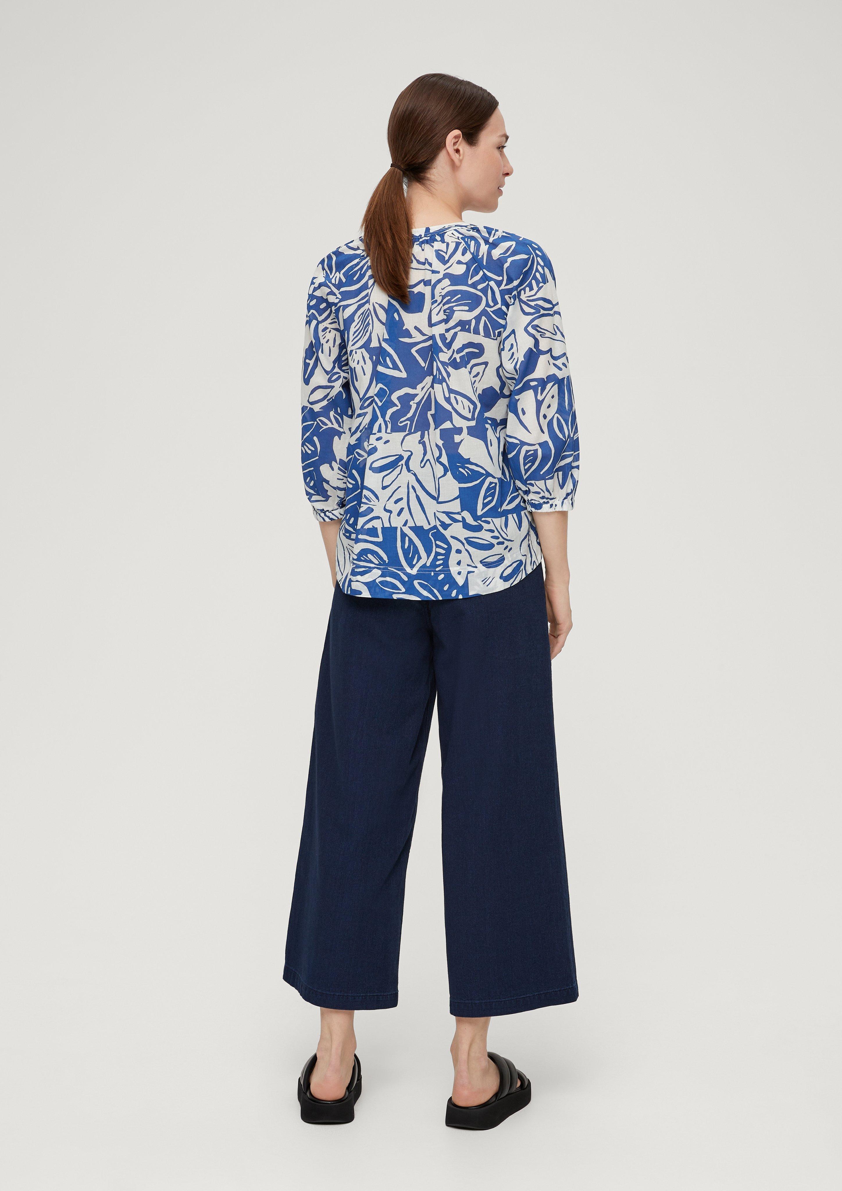 Baumwollbluse mit Raffung  2131751-56A0