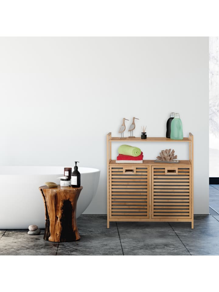relaxdays Wäschekorb in Natur - (B)88 x (H)95 x (T)33 cm günstig kaufen onesize