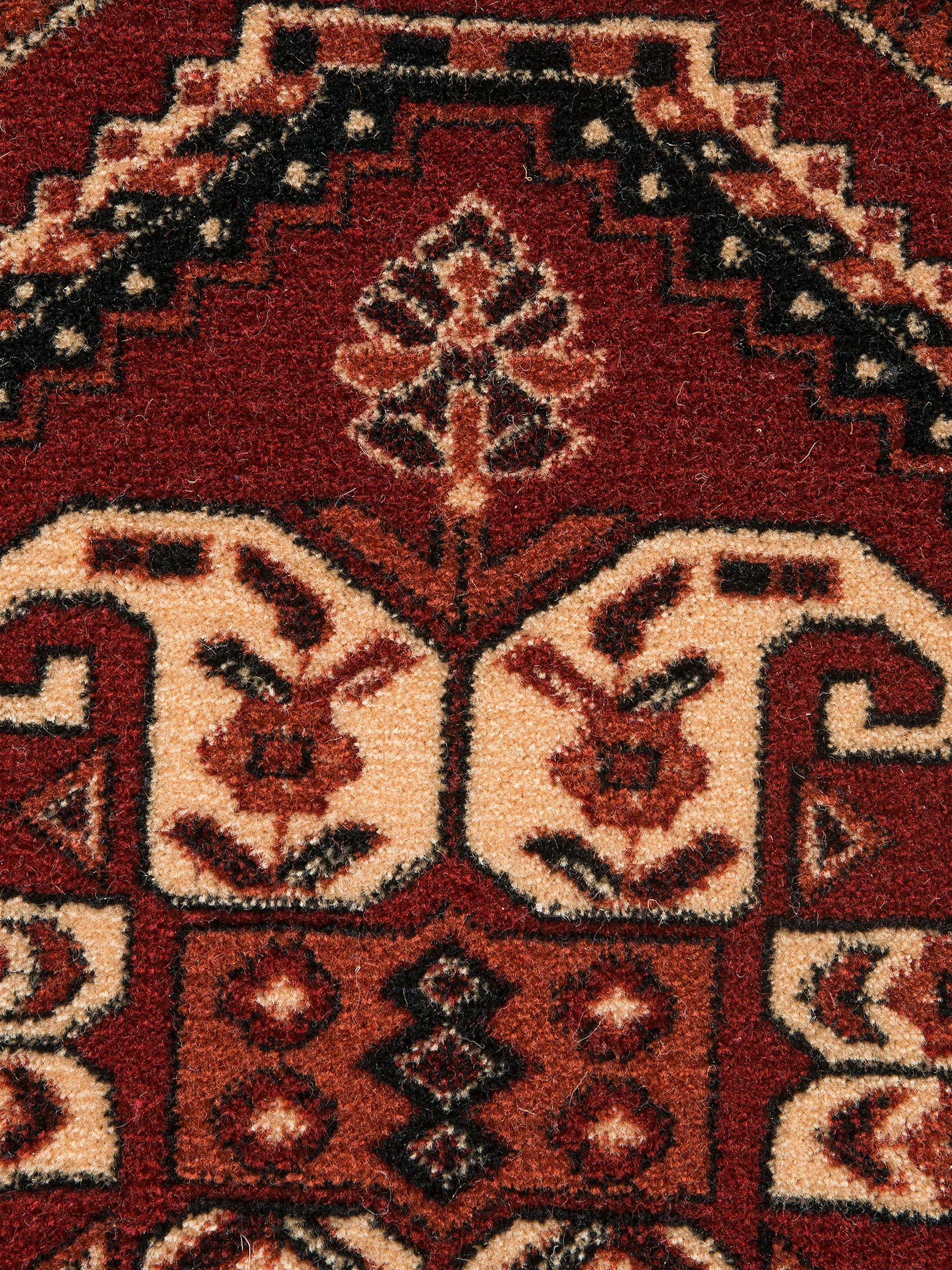 Kibawe Woll-Teppich, Dunkelrot