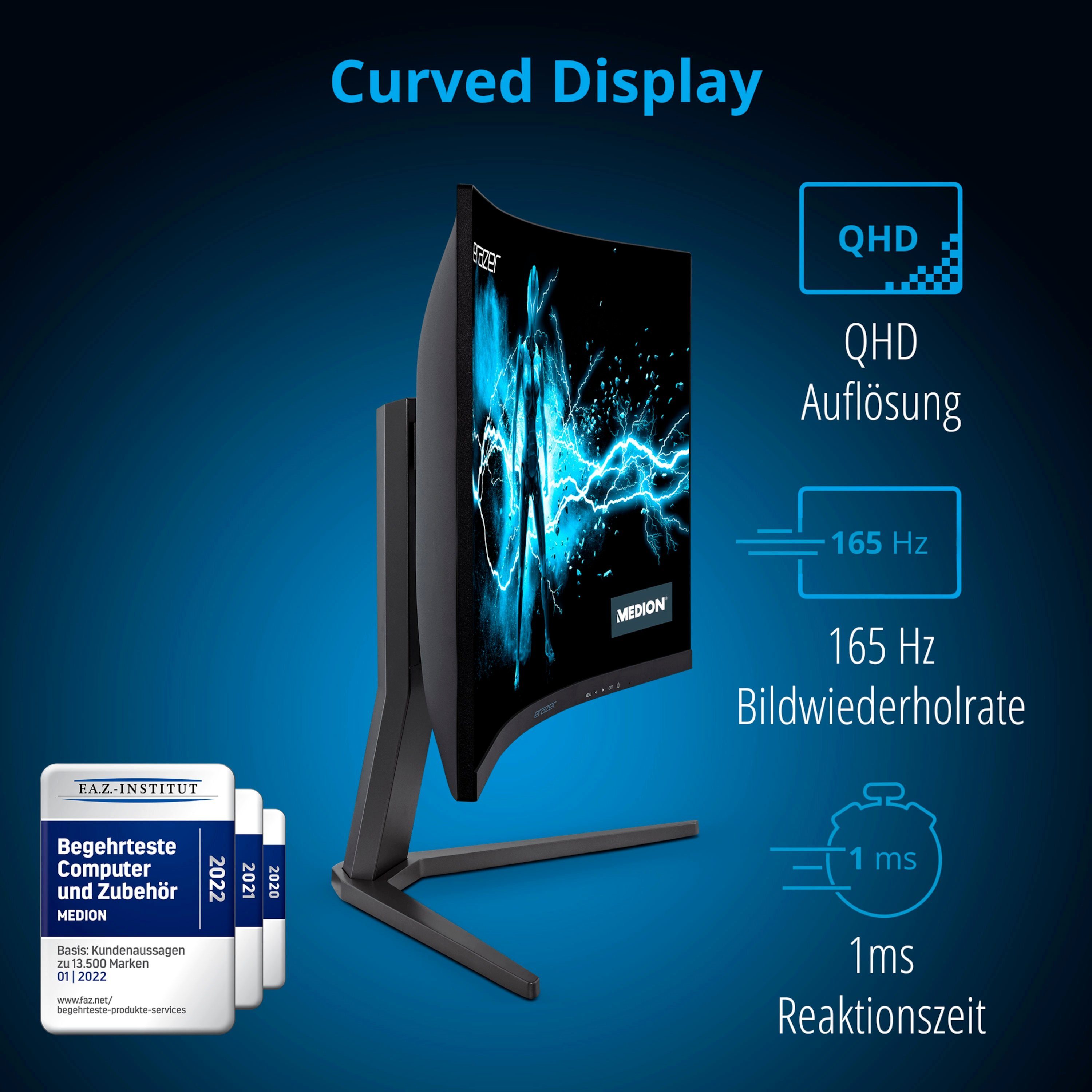 Medion® ERAZER Spectator X10 165Hz F Gaming-Monitor (80 cm/31.5 