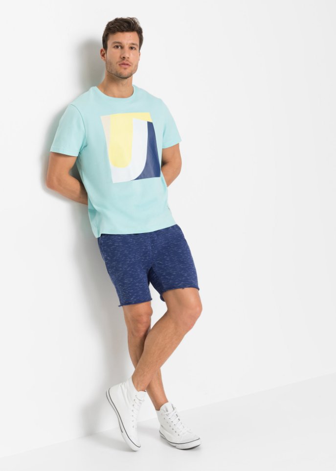 Sweat-Shorts mit Rollkanten Regular Fit, (2er Pack)