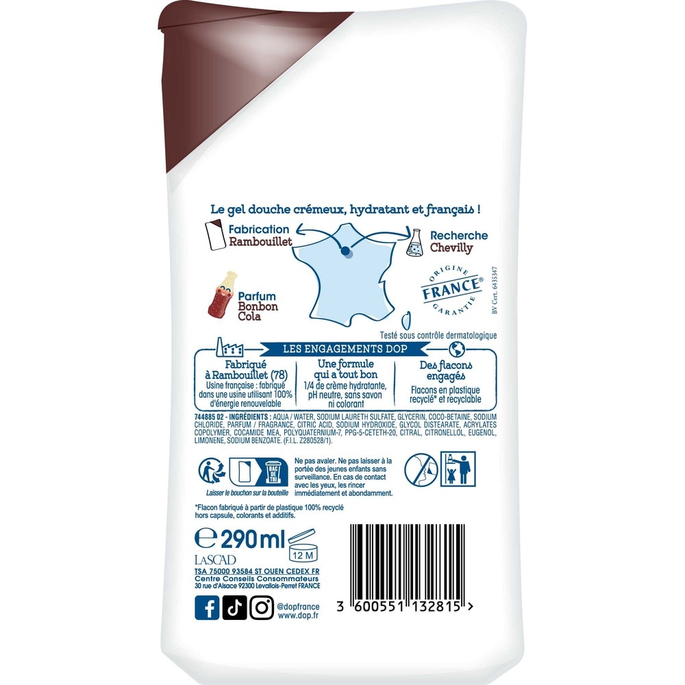 DOP Dop Douche Douceur d'Enfance Cola 290ml Gel douche