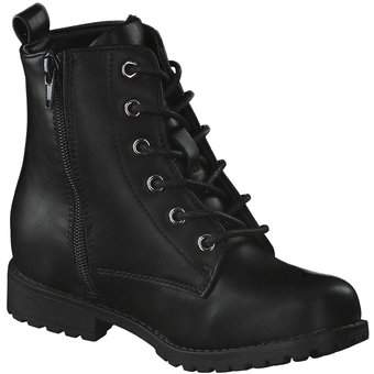 Barbarella Schnür Boots in schwarz