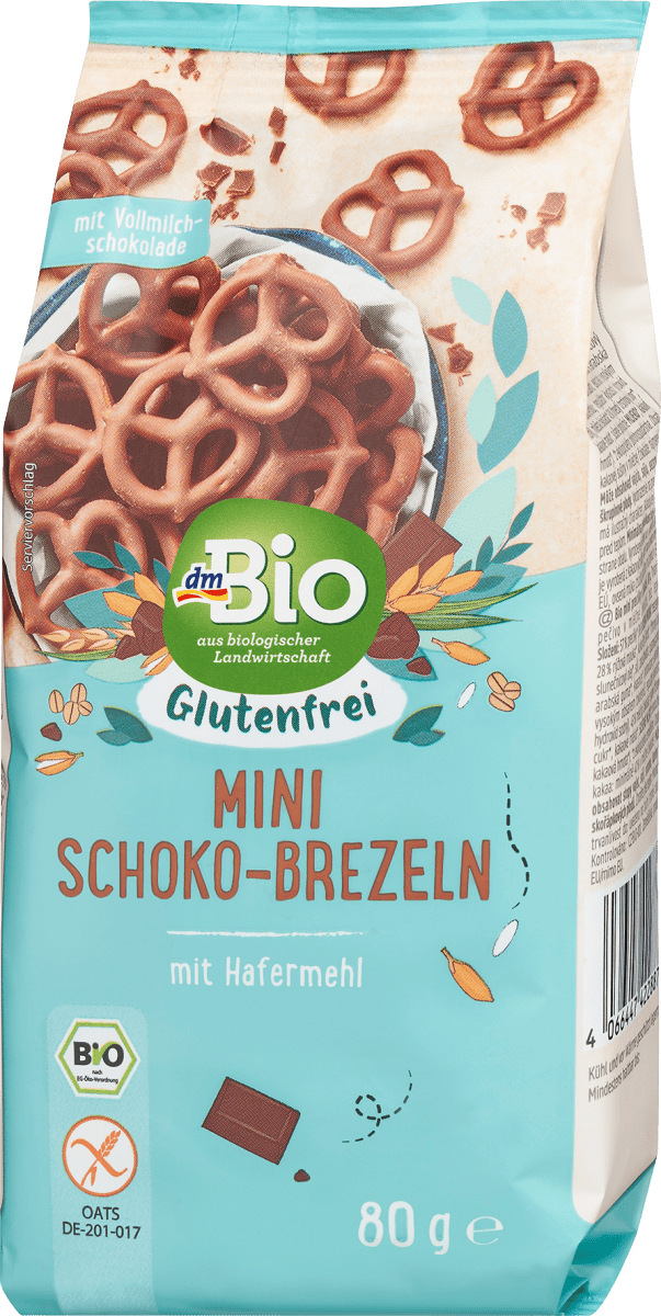 Mini Schoko-Brezeln, glutenfrei, 80 g