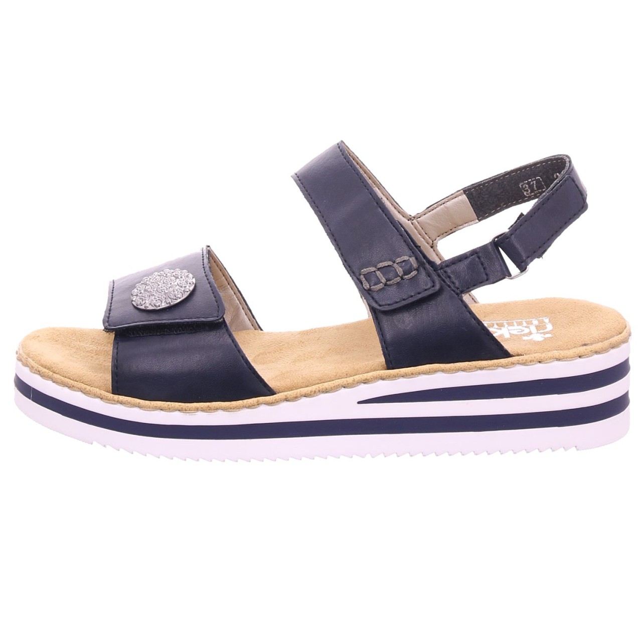 RIEKER Klassische Sandalen blau