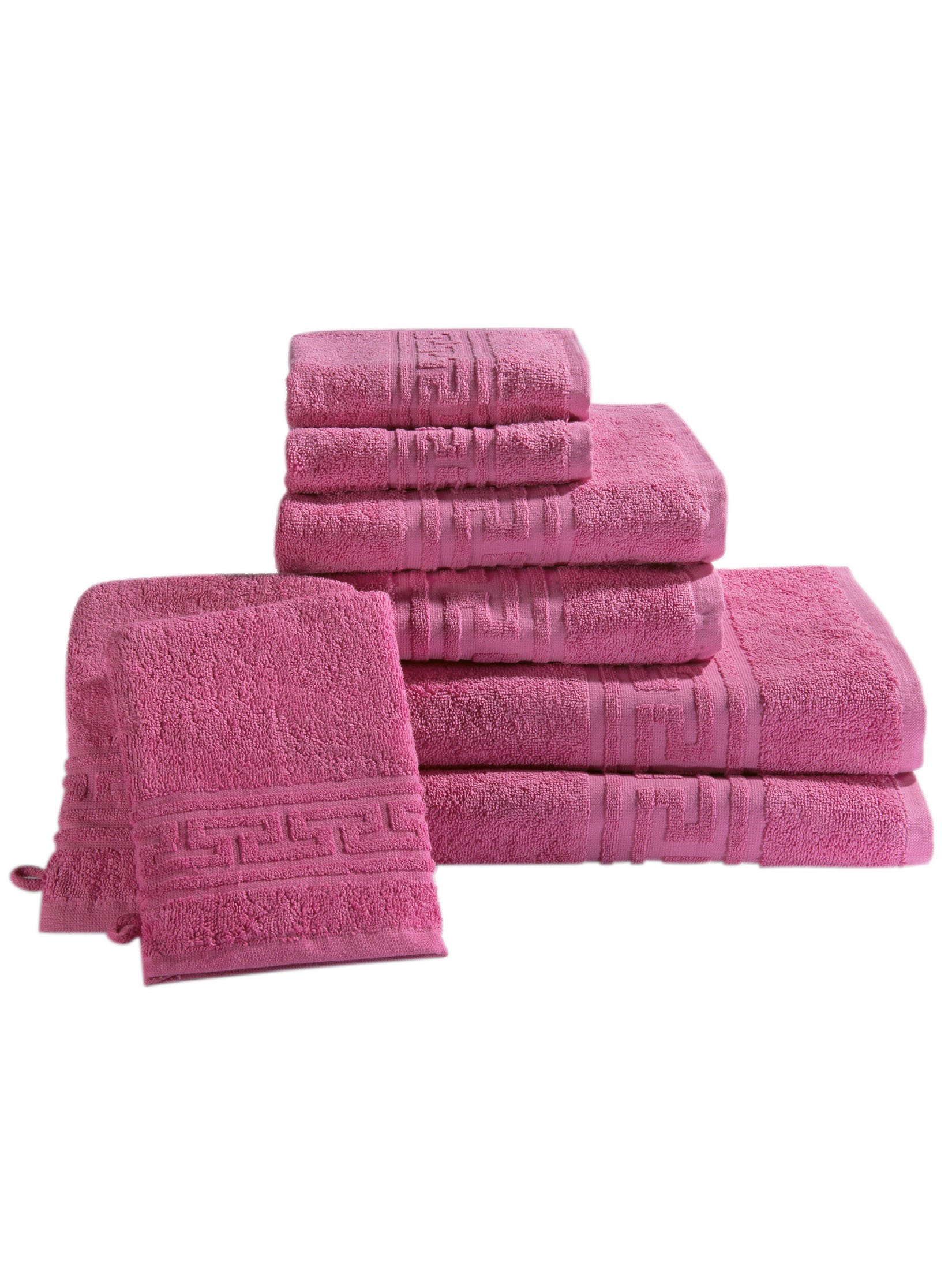 Recife Royal 8er Set Pink Waschhandschuh, Pink
