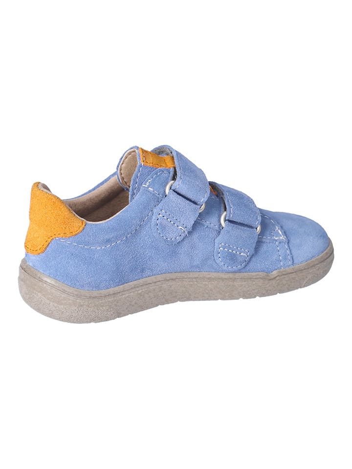 Ricosta Leder-Barfußschuhe in Blau/ Orange günstig kaufen