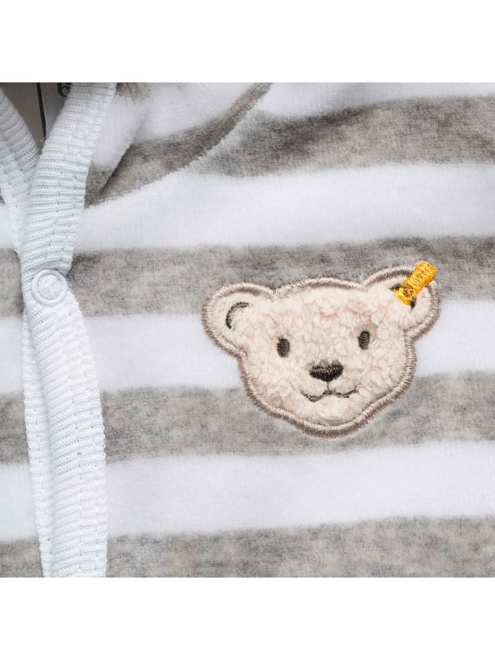 Steiff 3tlg. Outfit in Grau/ Weiß günstig kaufen