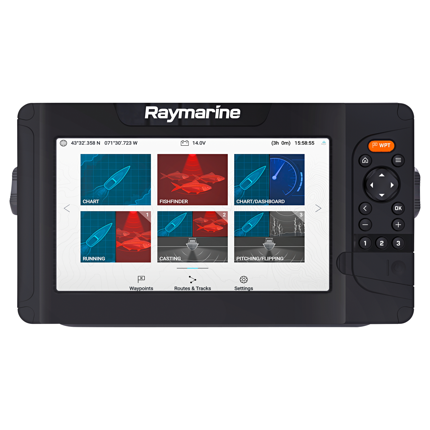 Raymarine Fischfinder Element 9 HV (HV-100 Geber, keine Karte)