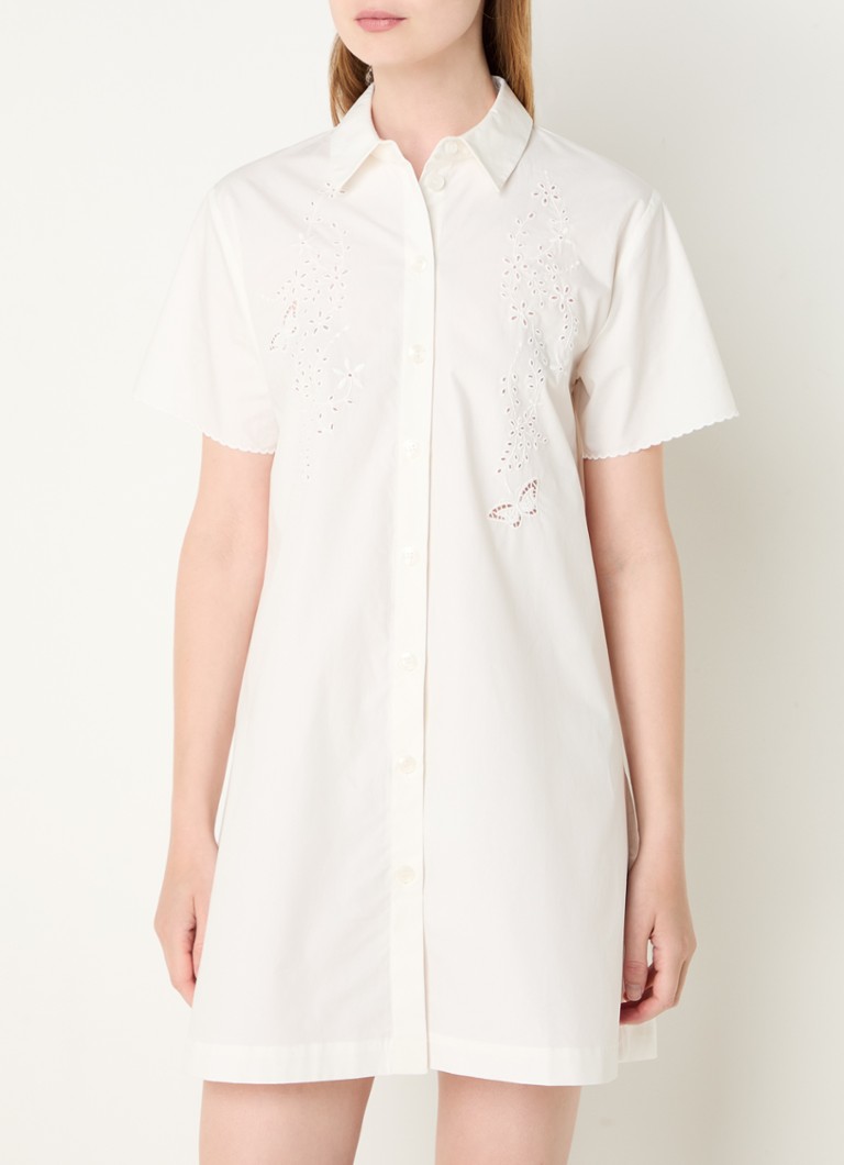 Rochie camasa scurta brodata Claudie Pierlot