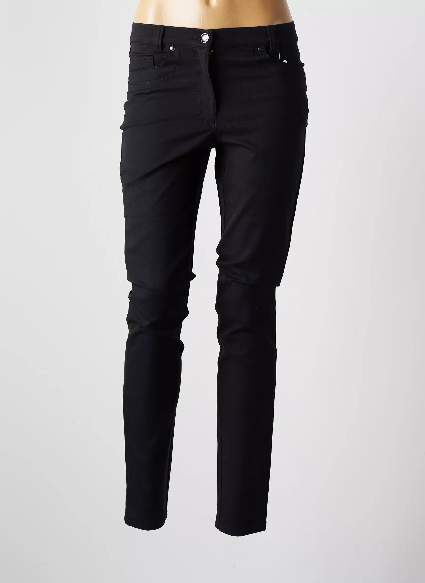 Faber Pantalons Slim Femme couleur noir