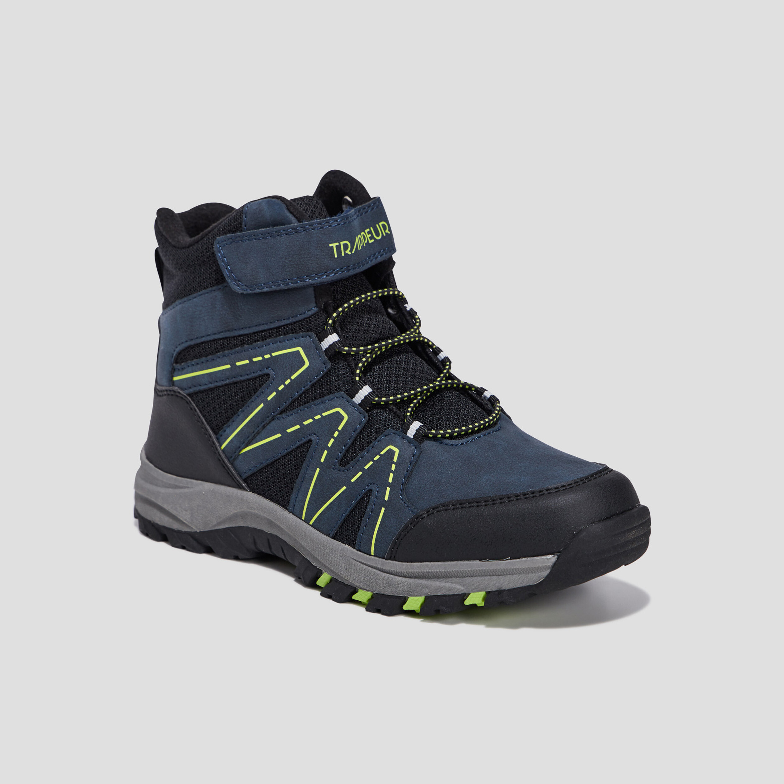 Bottines à scratchs Trappeur bleu marine garçon | La Halle