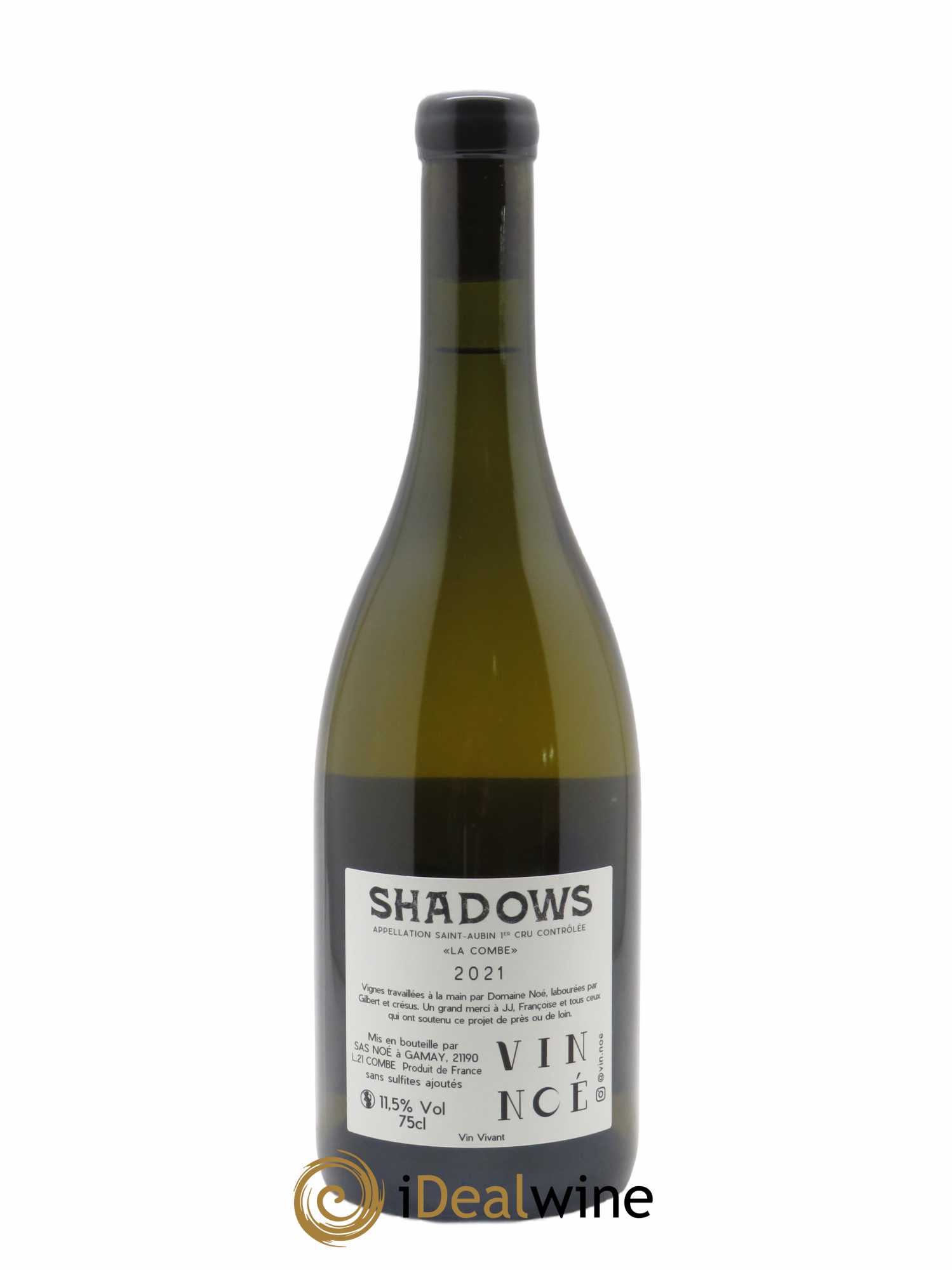 Saint-Aubin 1er Cru Shadows La Combe 1er cru Vin Noé  2021 - Lot de 1 Bouteille