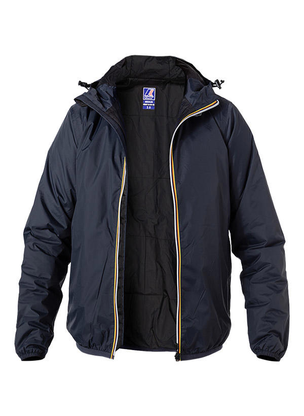 K-WAY, Regenjacke, Regular Fit, Mikrofaser wasserabweisend, dunkelblau
