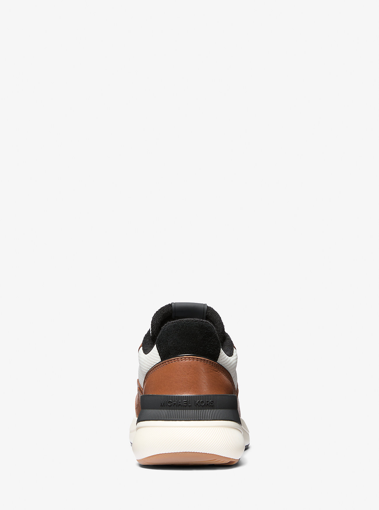 Buty sportowe Trevor ze skóry i dzianiny stretch - LUGGAGE MULTI
