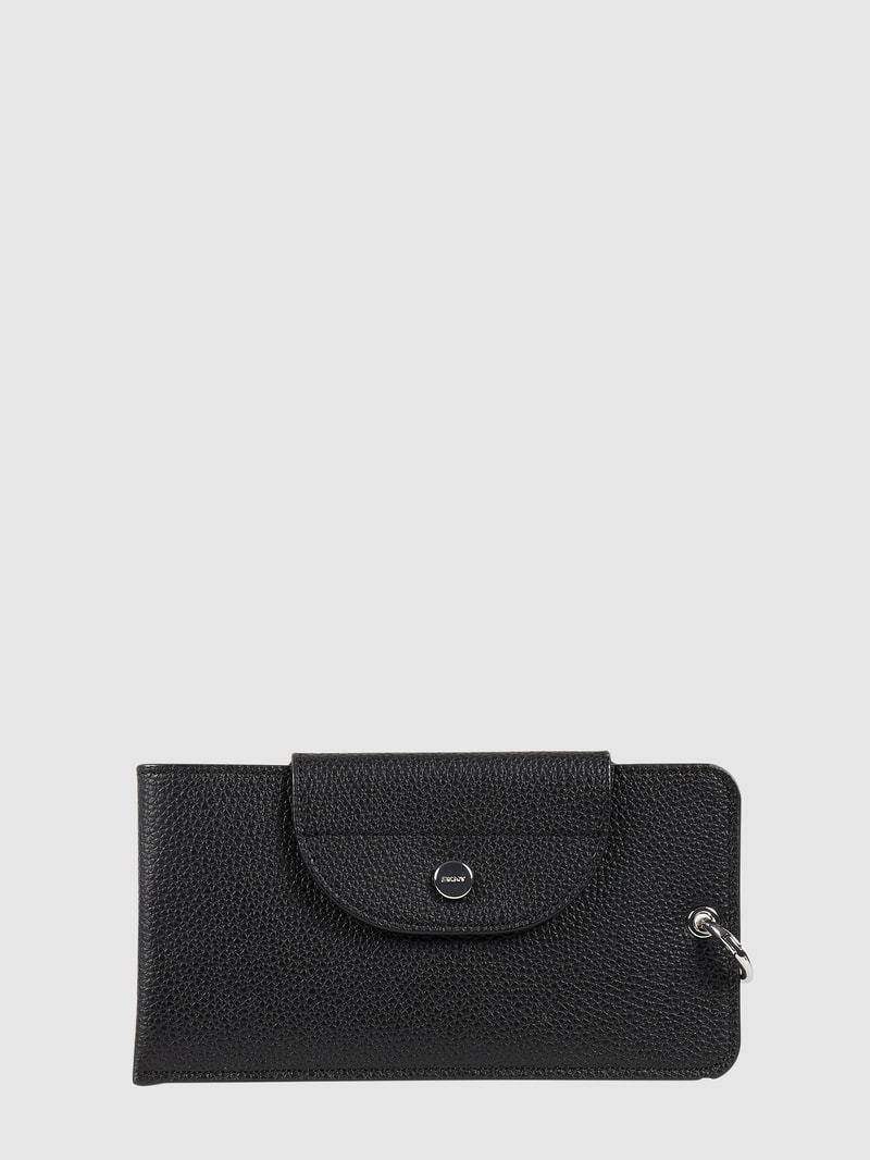Handytasche in Leder-Optik in schwarz