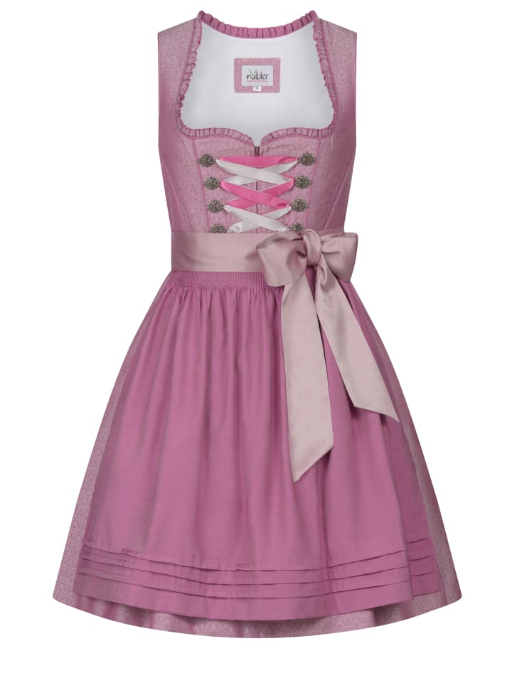 Nübler Mini Dirndl Golda in Rosa günstig kaufen
