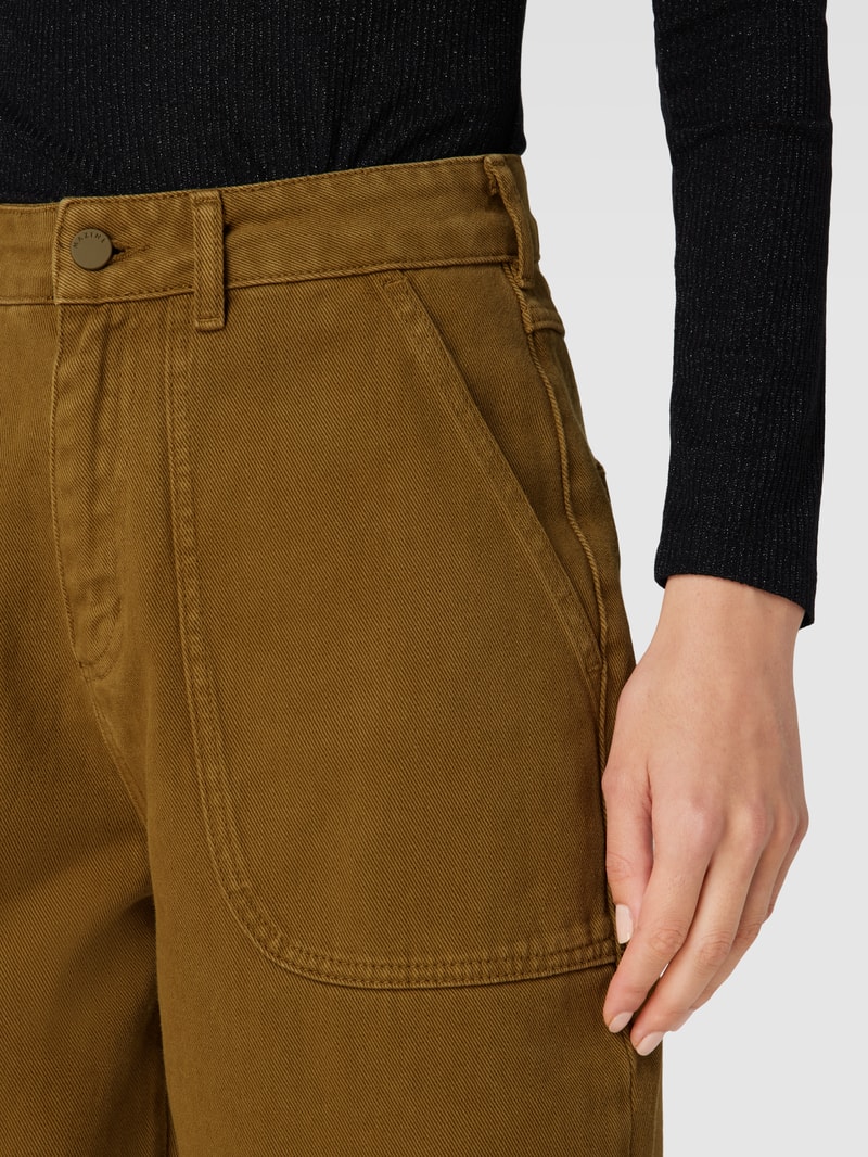 Jeans mit Cargotaschen Modell 'JALA' in schlamm