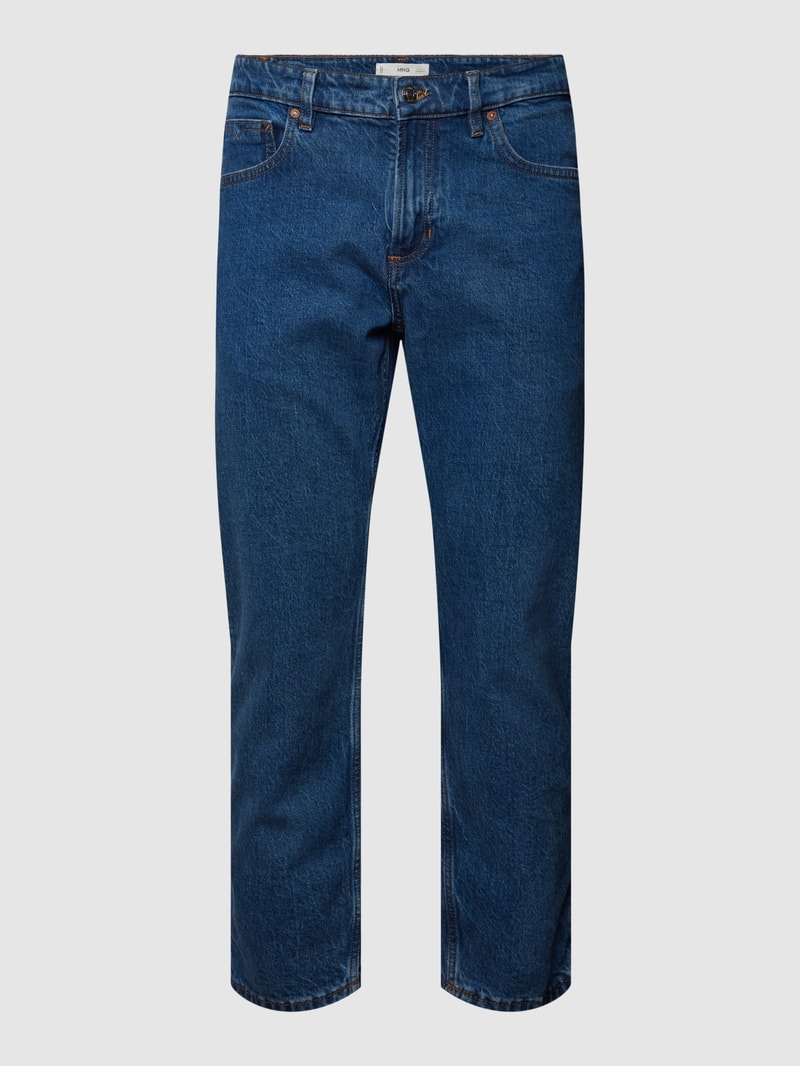 Jeans mit Label-Patch in jeans