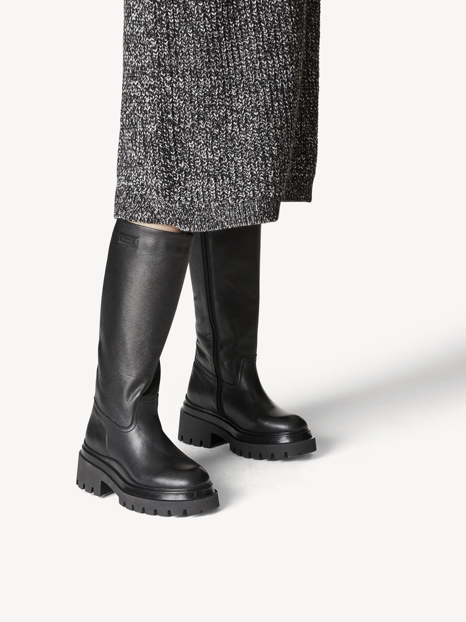 Bottes en cuir - noir
