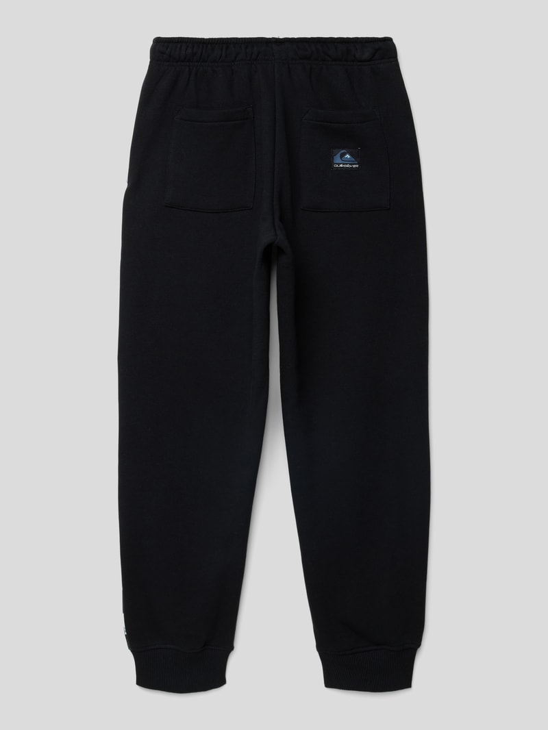 Sweatpants mit Tunnelzug Modell 'MY NAME IS PANT' in schwarz