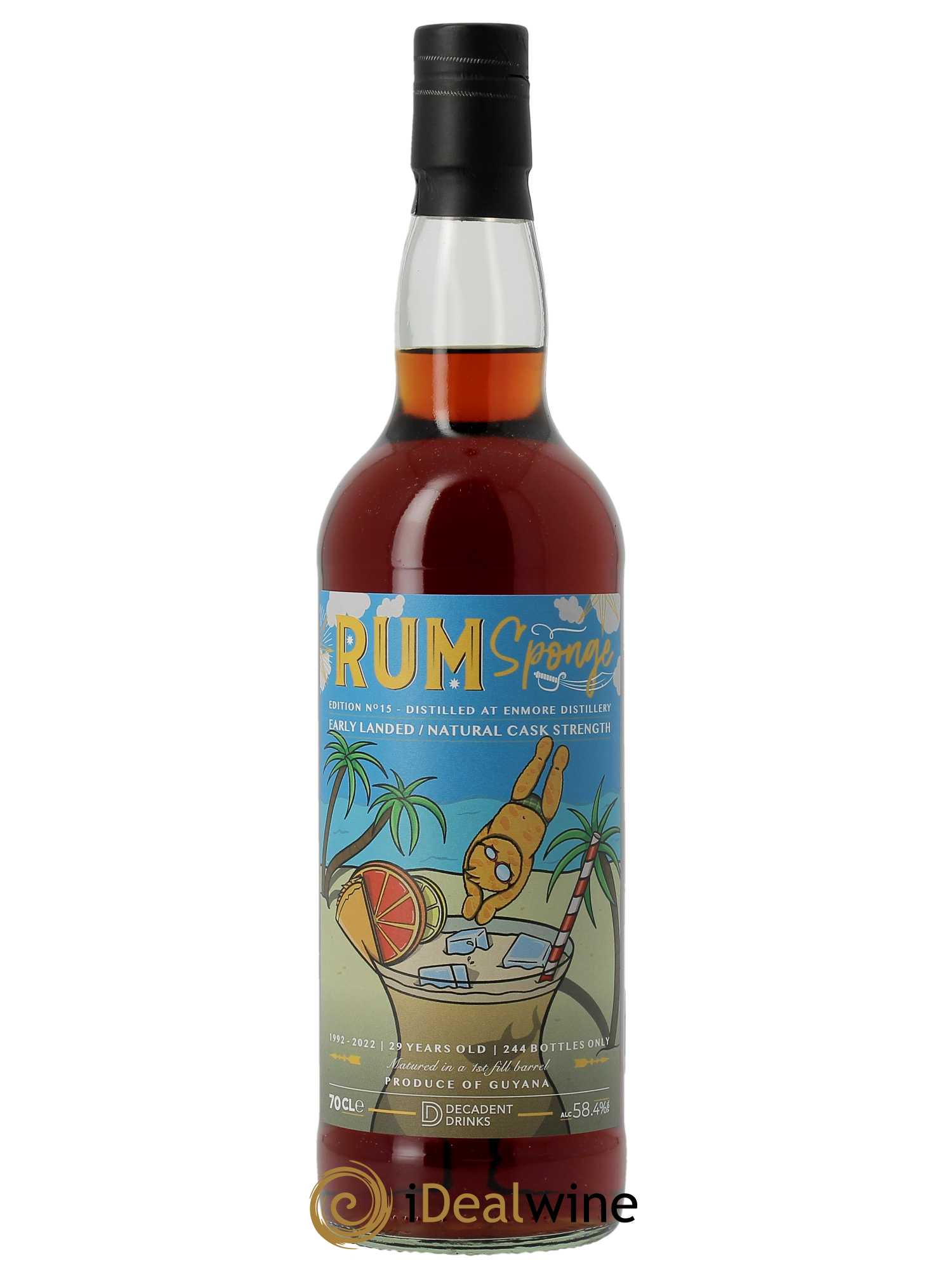 Rhum Enmore 29 ans Edition No 15 Rum Sponge (70cl) 1992 - Lot de 1 Bouteille