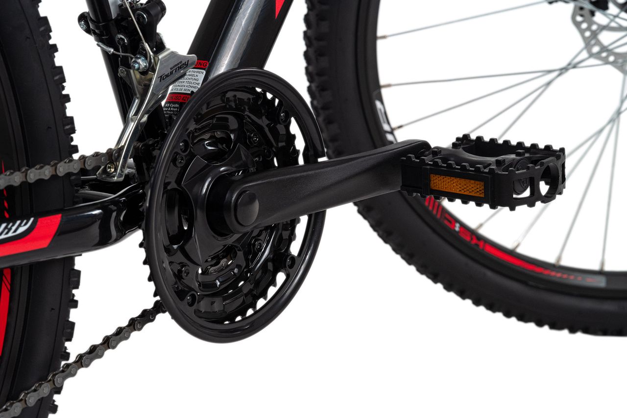 KS Cycling Mountainbike Hardtail 26'' Sharp schwarz-rot RH 46 cm