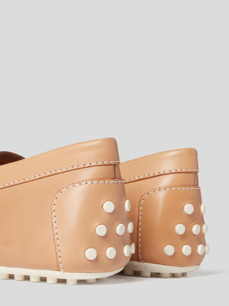 Loafer aus Leder in sand