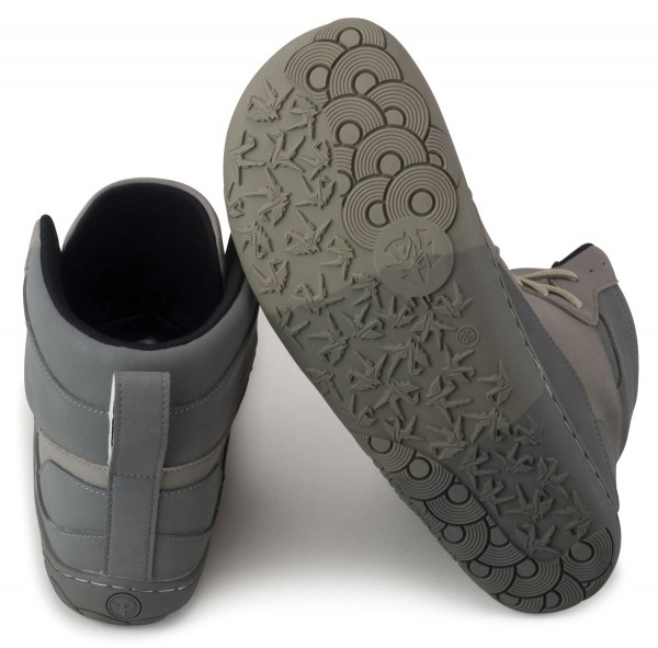 PaperKrane ~ HighCut Sneaker vegan ~ OMGrey