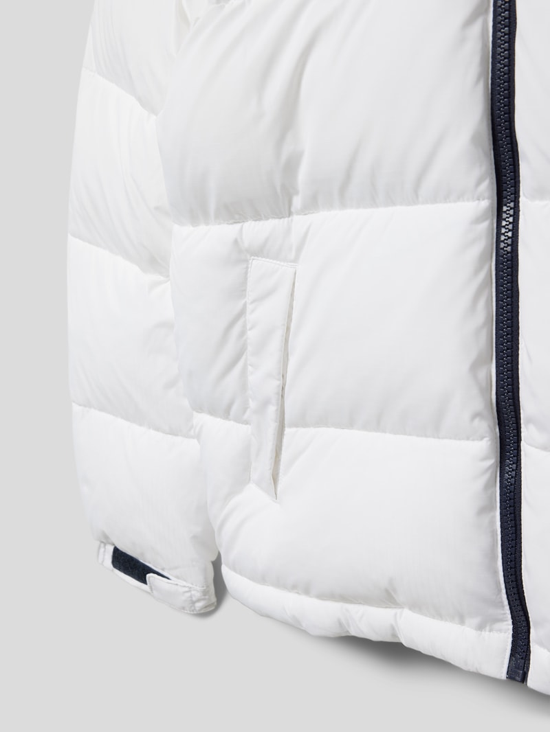 Steppjacke mit Label-Detail Modell 'ALASKA' in weiß