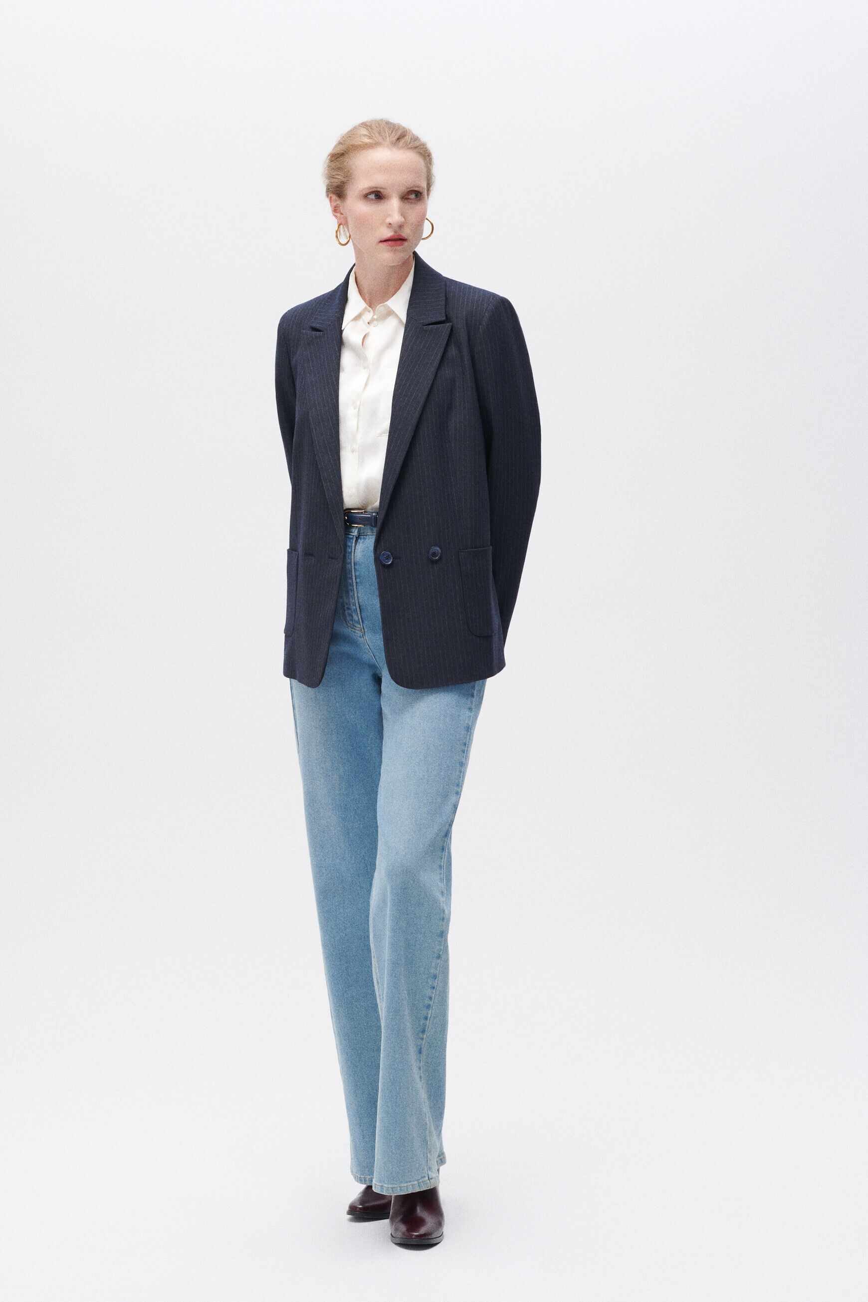Veste virginie bleu marine femme