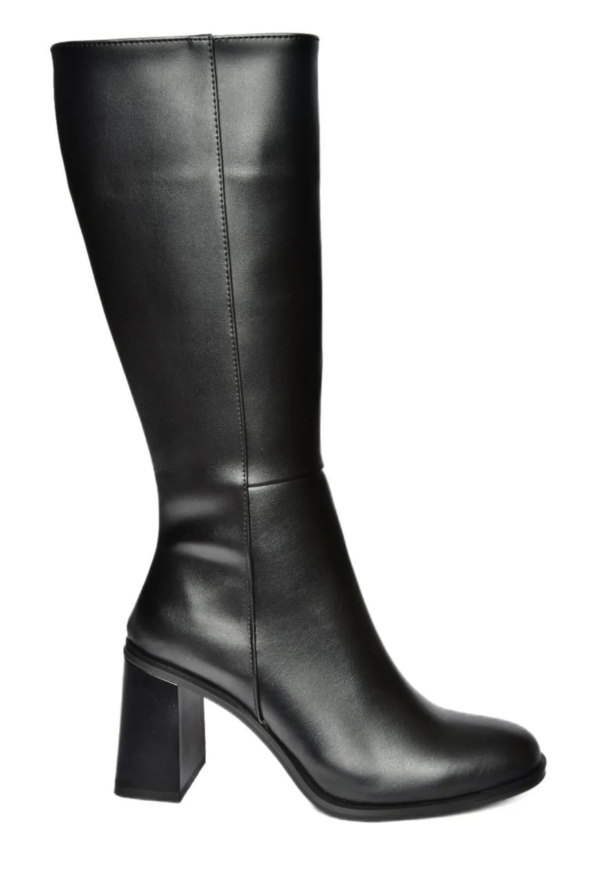 Fox Shoes  R518101409 Schwarze Damenstiefel mit dickem Absatz