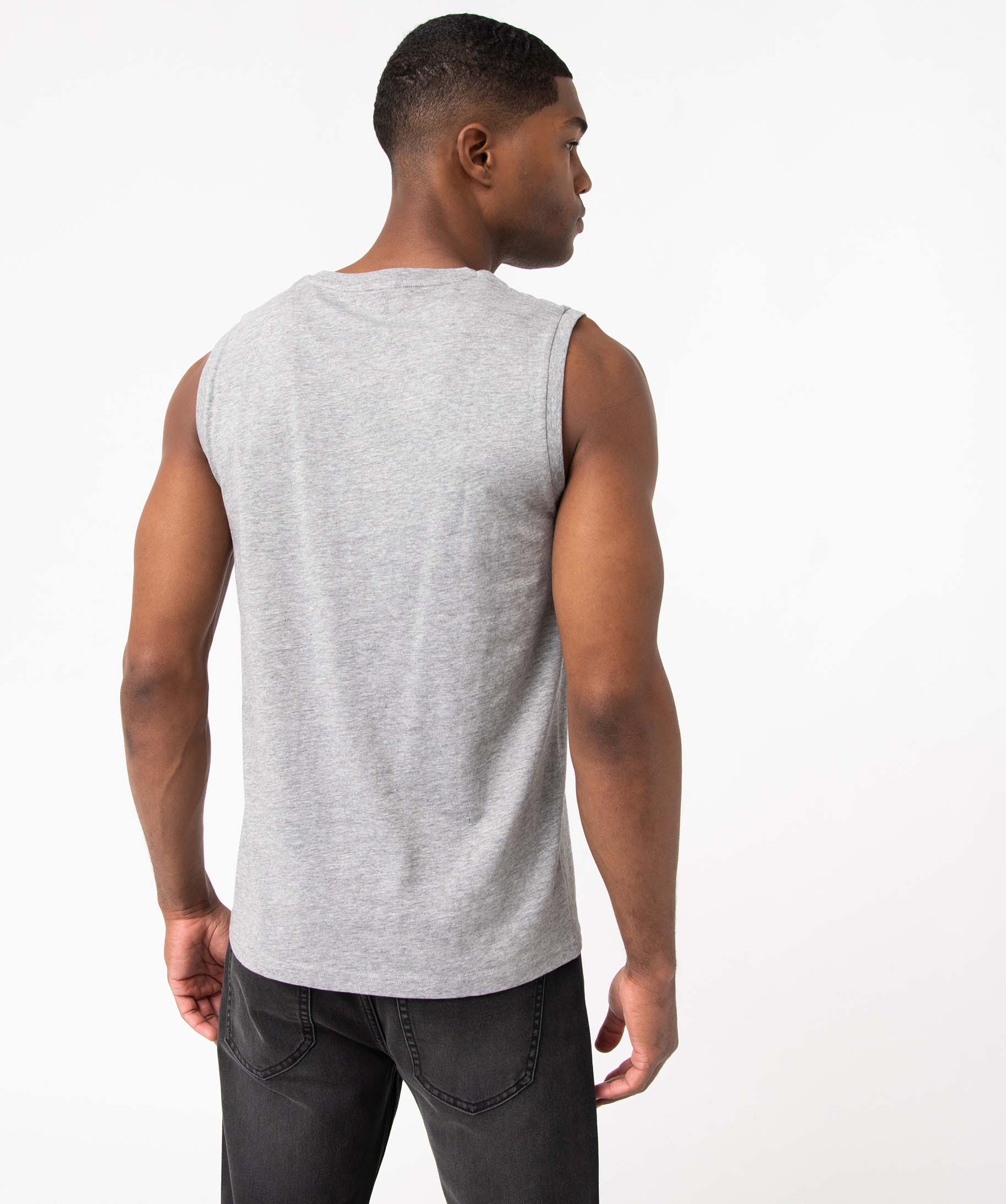 Débardeur homme à col rond gris | GEMO