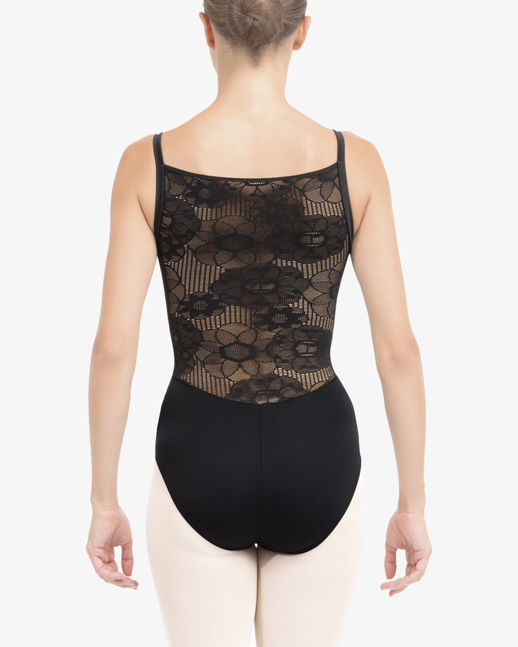 Leotard with rosette lace in the back