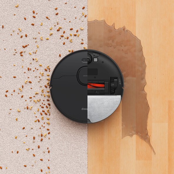 Saug- und Wischroboter D9 Max, schwarz