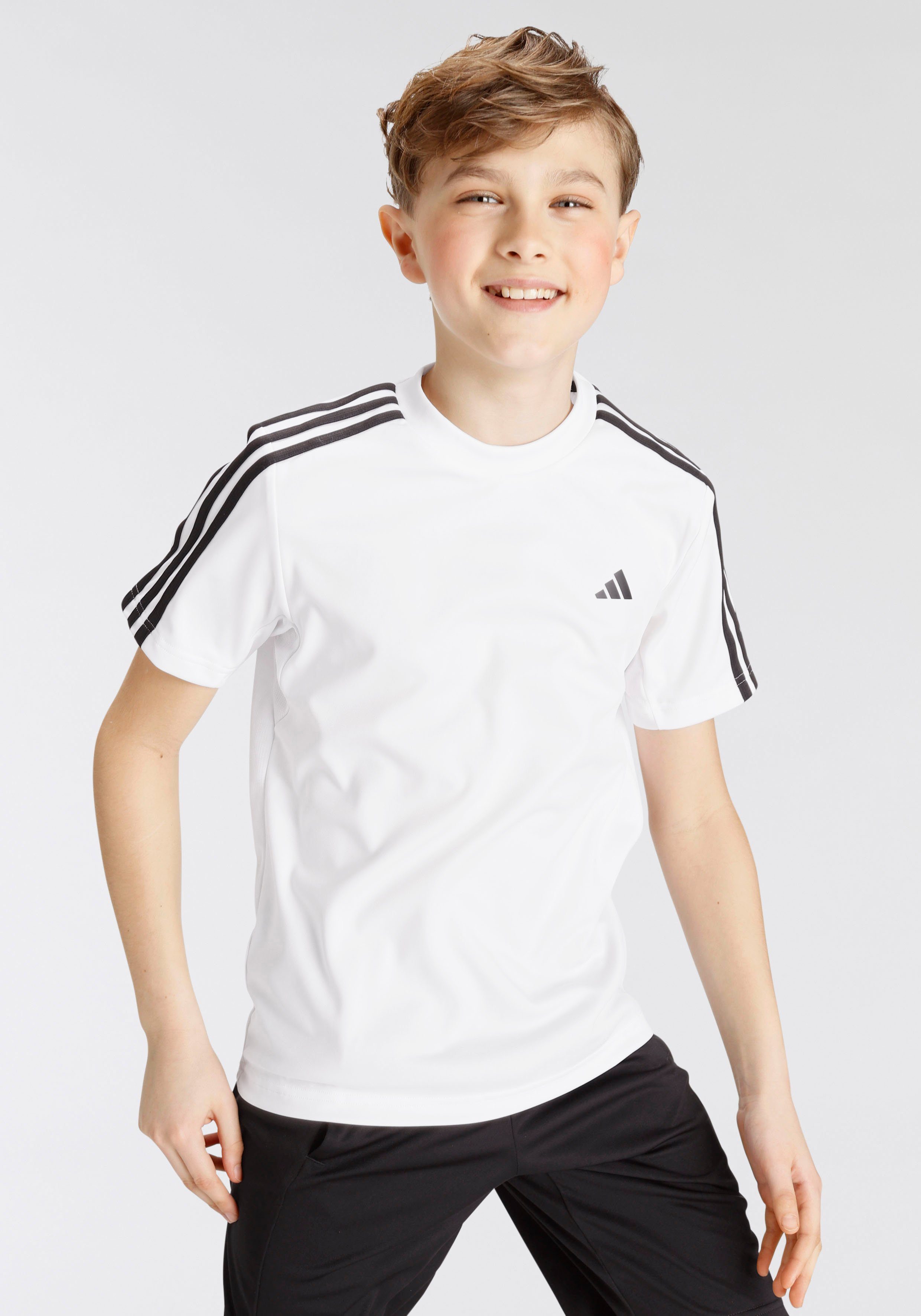 adidas Sportswear T-Shirt TRAIN ESSENTIALS AEROREADY 3-STREIFEN REGULAR-FIT