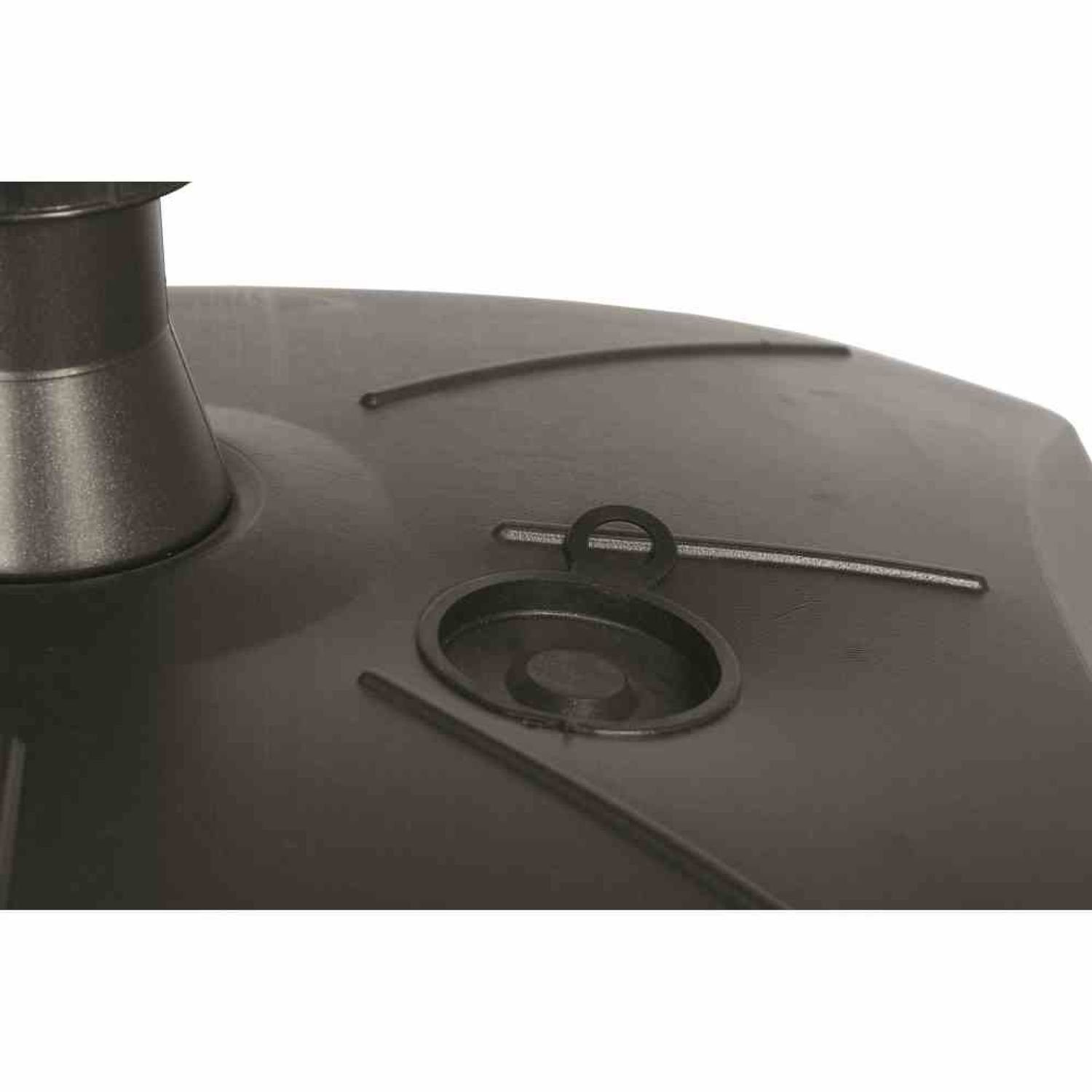 Enne Plastica Group Srl Kunststoffschirmständer Schirmständer 50 Liter, befüllbar, mit Rolle, anthrazit Polyethylen-HD