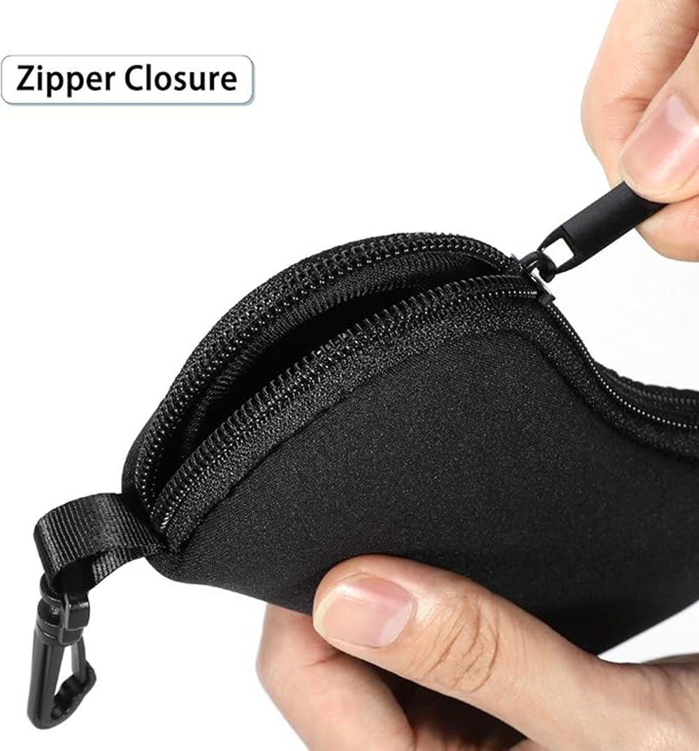 Runxizhou Brillenetui Brillenetuis 2 Stück, Neopren Slip in Brillen Sonnenbrillen Beutel