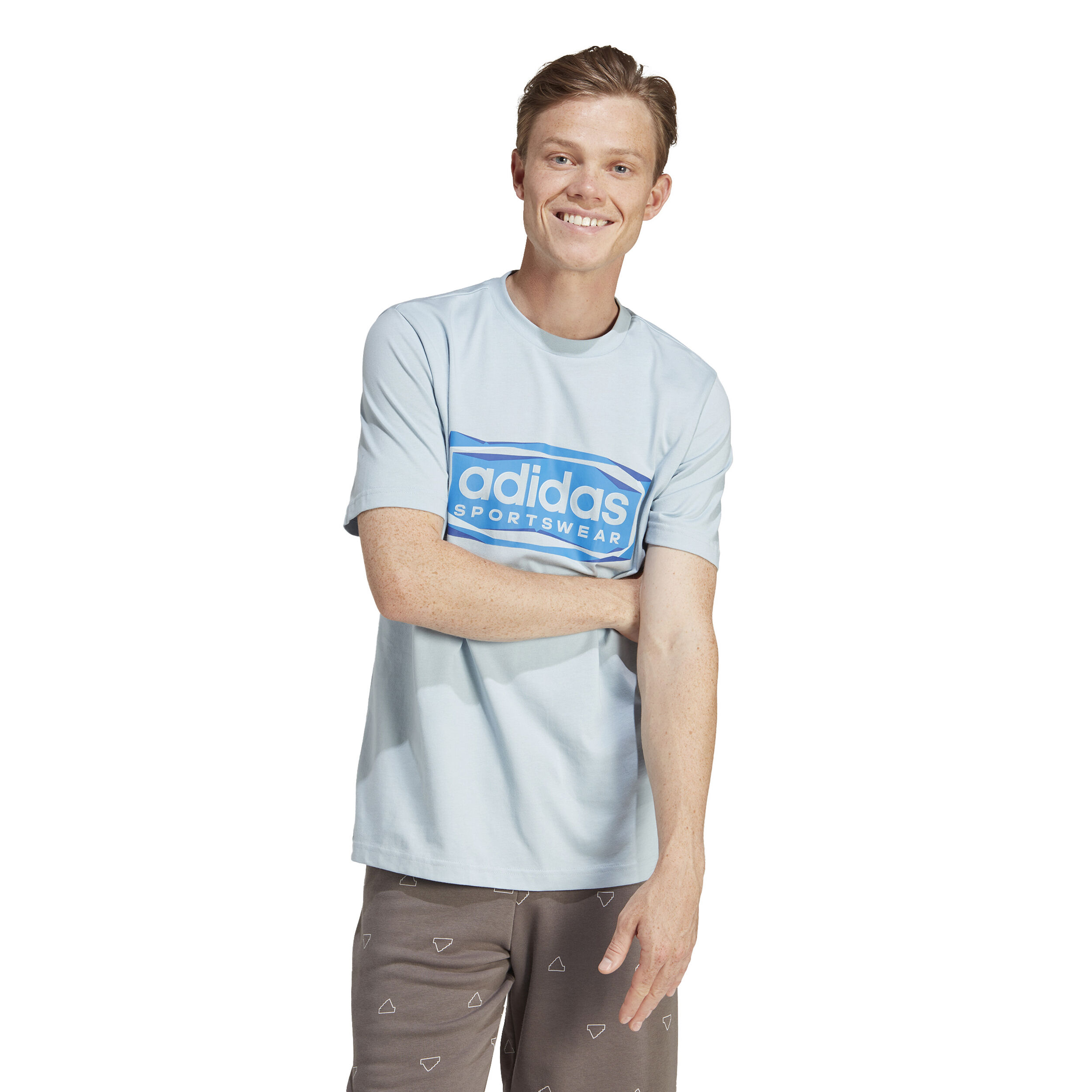 FLD SPW Logo T-Shirt Herren - Grau, Blau
