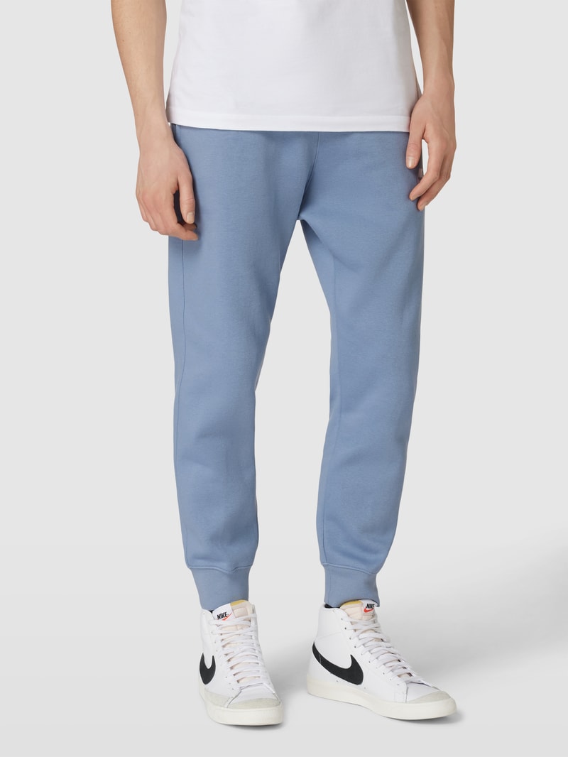 Sweatpants mit Label-Stitching Modell 'CLUB' in dunkelblau
