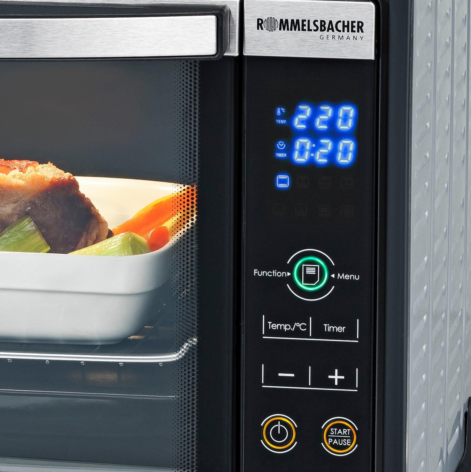 Rommelsbacher Minibackofen Elektronik Back & Grill Ofen BGE 1580/E