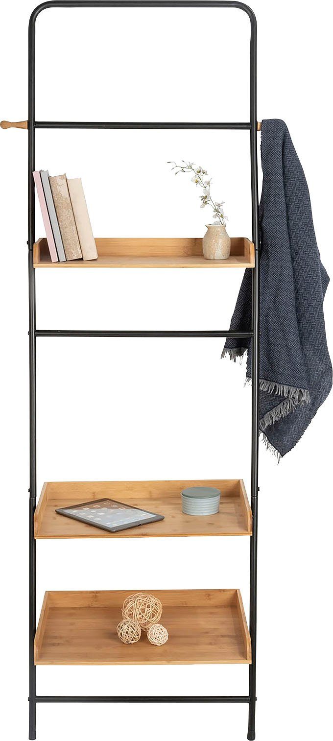 WENKO Leiterregal Loft, Badezimmerregal aus Bambus