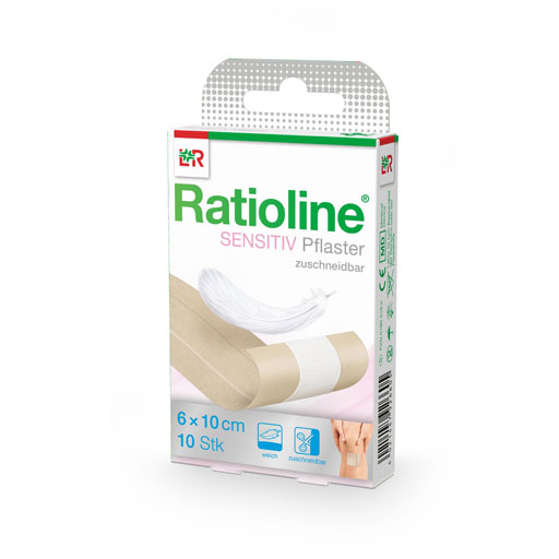 RATIOLINE sensitive Wundschnellverband 6 cmx1 m  1 St  Pflaster
