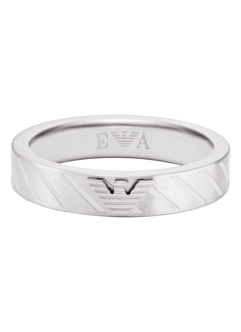 Δαχτυλίδια Emporio Armani Essential από βουρτσισμένο ανοξείδωτο ατσάλι
