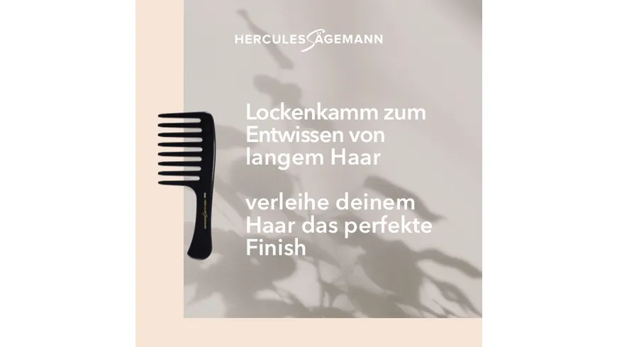 HERCULES Sägemann Afro Griffkamm Magic Star Naturkautschuk