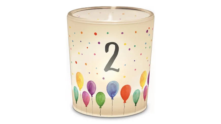 Geschenk für Dich Licht Geburtstag Zahl 2