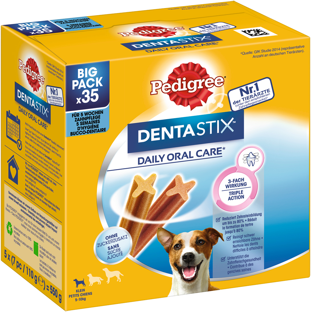 Pedigree Snacks Pedigree Zahnpflege Dentastix Daily Oral Care Multipack Mini, 5-10kg, 35x