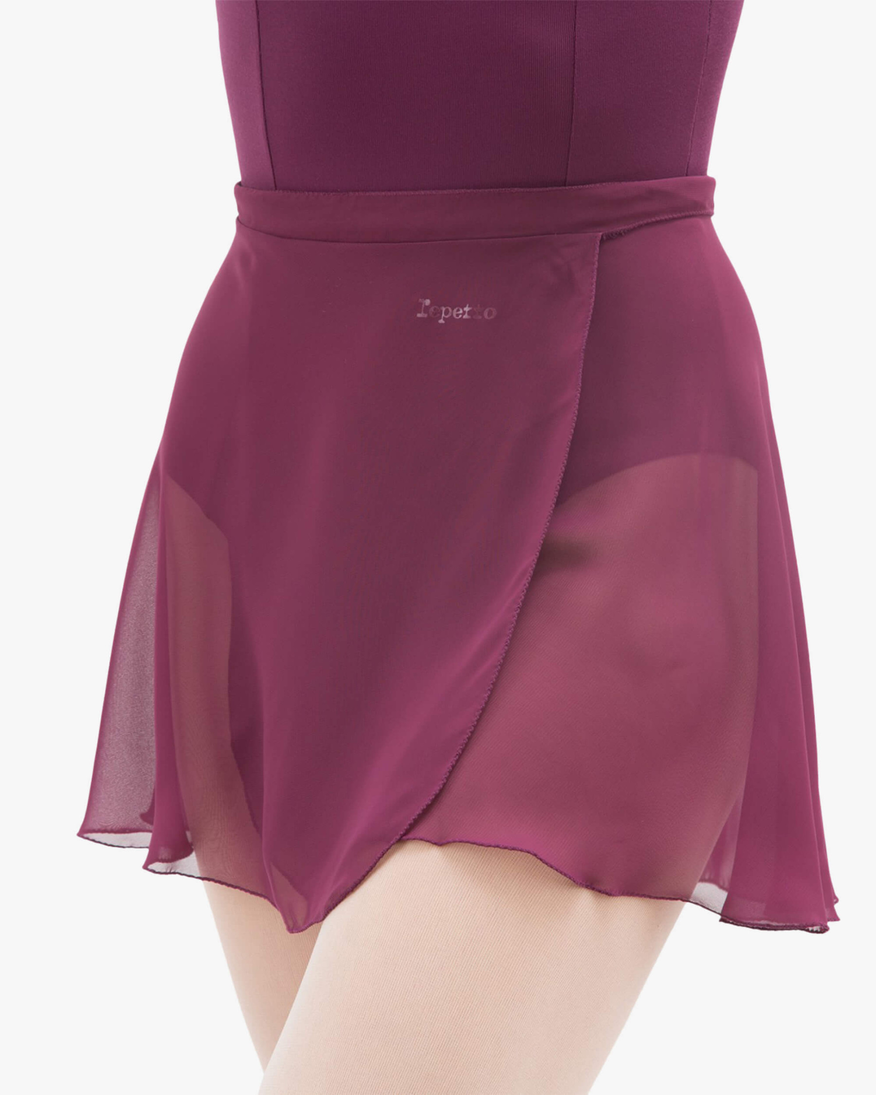 Short chiffon skirt