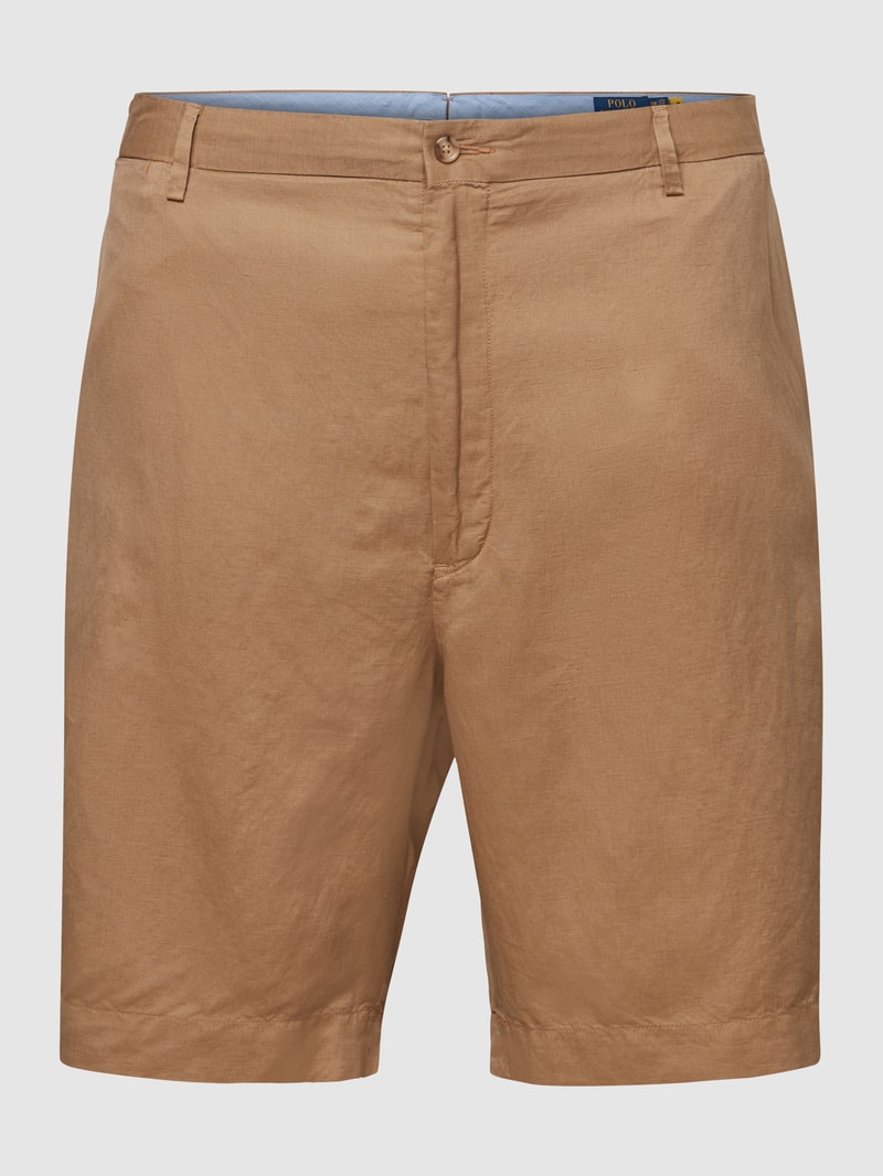 PLUS SIZE Chino-Shorts mit Leinen in khaki