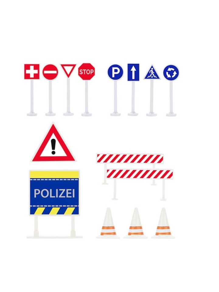 Toi-Toys Rettungsdienst Fahrzeuge Polizei Krankenwagen Straßenschilder 3 Jahre günstig kaufen onesize